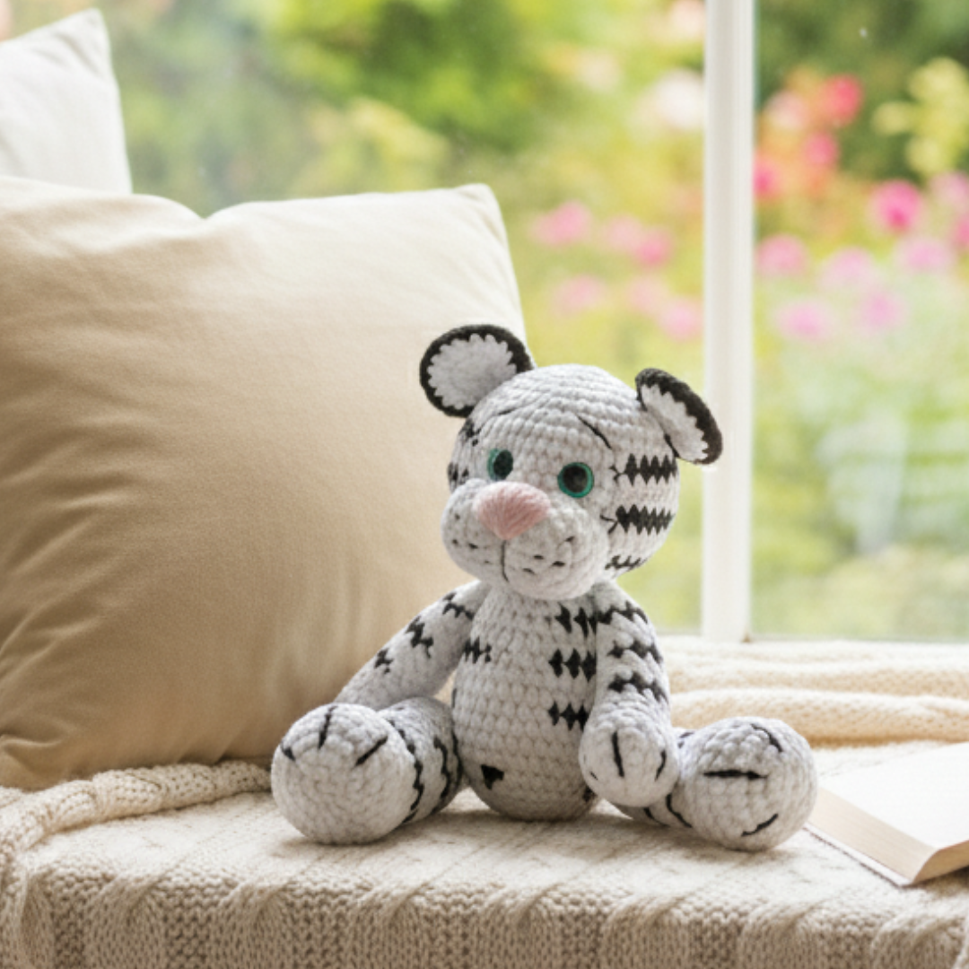 Marun โ The Gentle Crochet White Tiger๐ฏ