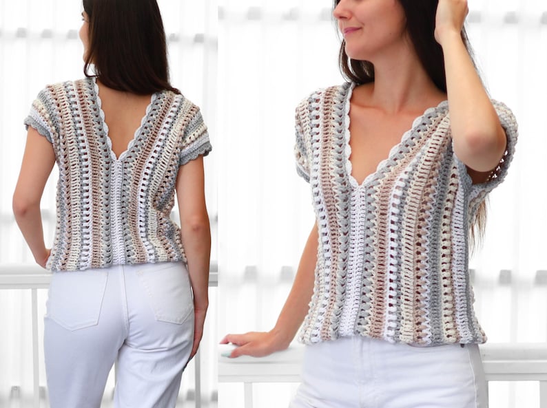 Breezy Stripes Top Crochet Pattern