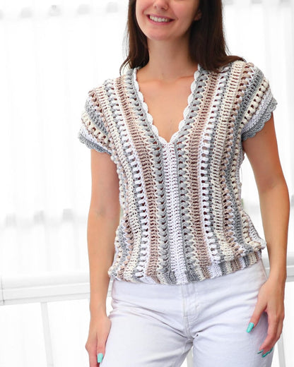 Breezy Stripes Top Crochet Pattern