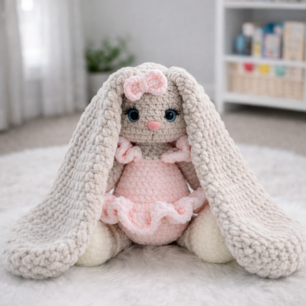 Mimi Bunny – Plush Crochet Toy