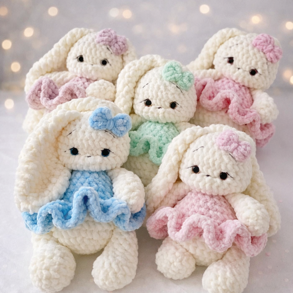 Mimi Bunny – Plush Crochet Toy