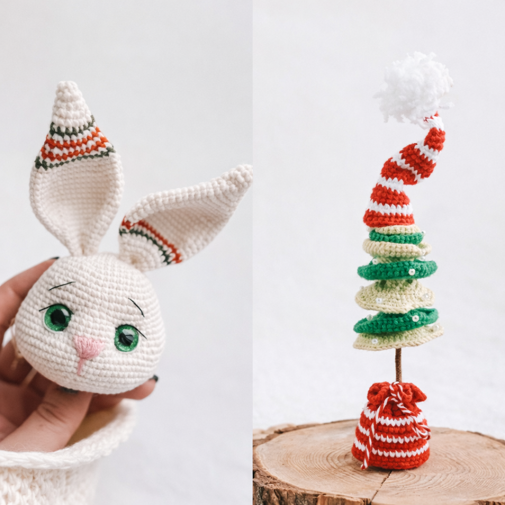 Tommi the Bunny Amigurumi Pattern+ outfit