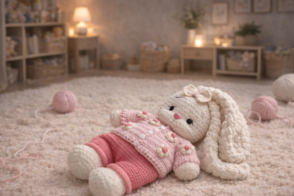 Häkelanleitung Bunny Bella mit Outfit – 2-in-1 Set 🇩🇪