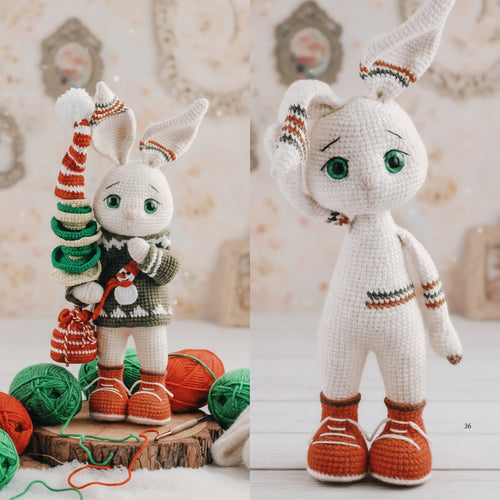 Tommi the Bunny Amigurumi Pattern+ outfit