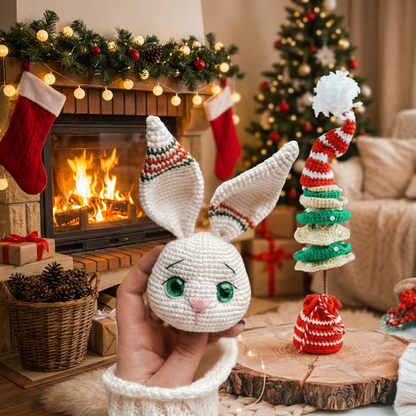 Tommi the Bunny Amigurumi Pattern+ outfit