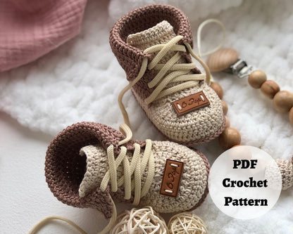 🧶 Uni2 Baby Booties Crochet Pattern